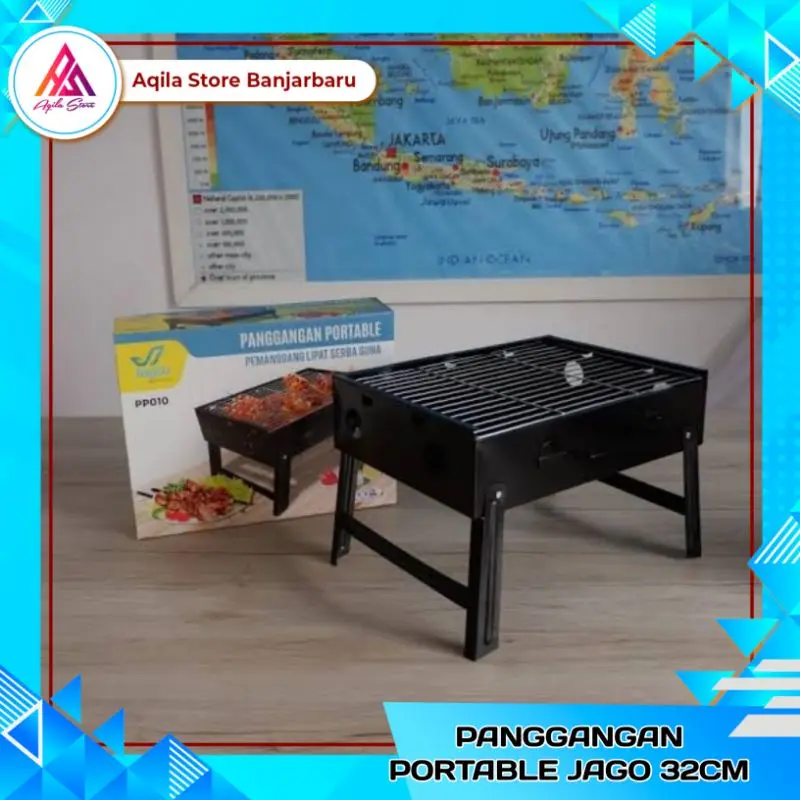 Panggangan Portable Multi Square Grill Jagoo 35 Cm