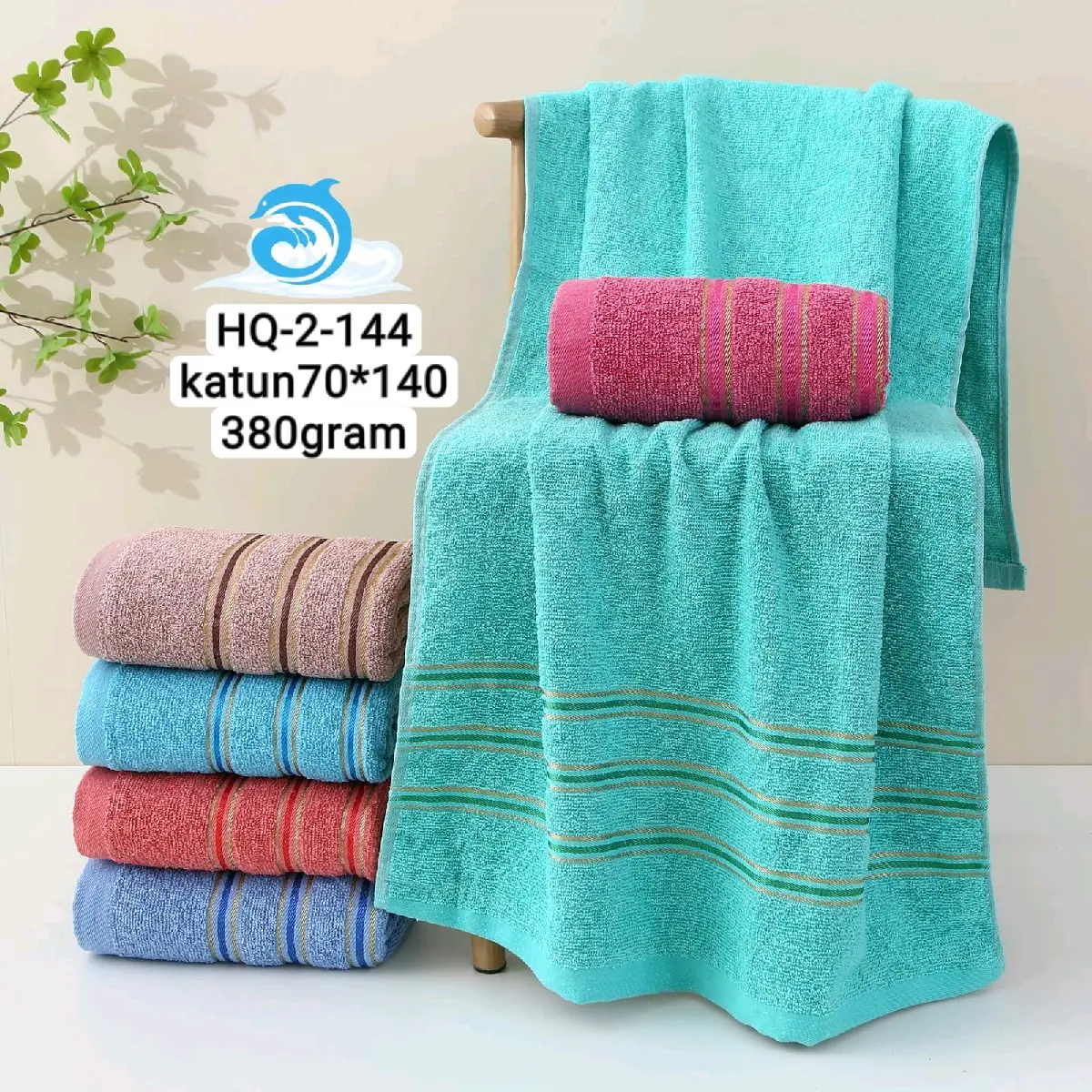 Handuk Mandi 380 gram ukuran 70cm x 140 cm Combed Cotton HQ-2-A-144
