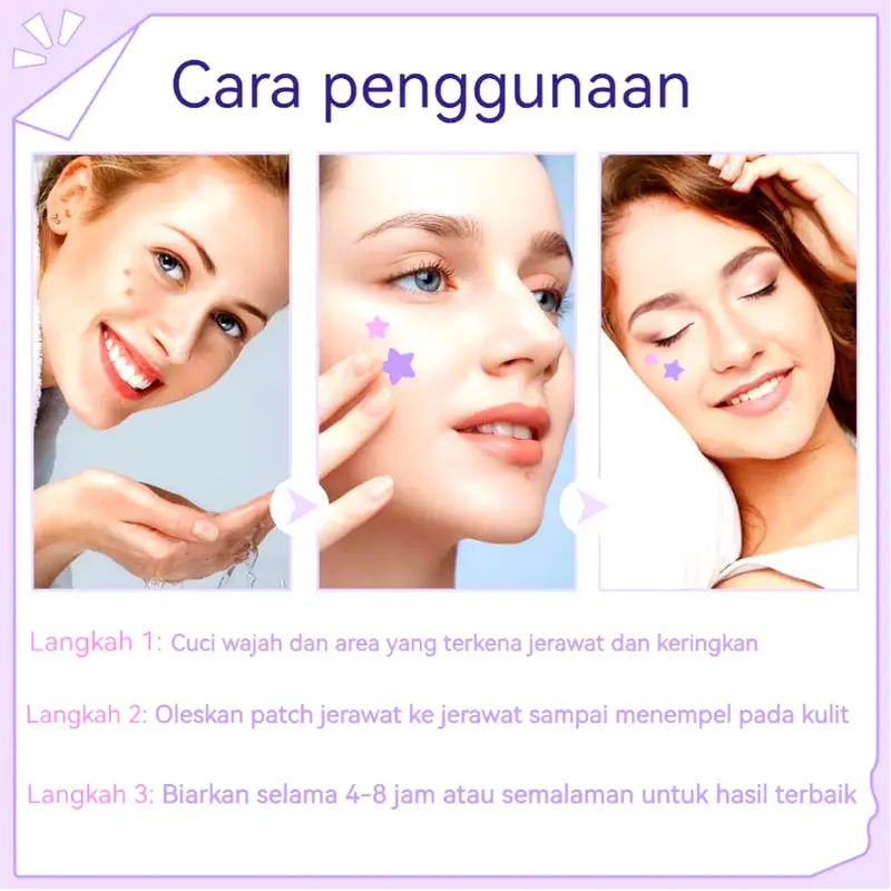 *COD* Acne patch lucu Pimple Patch Penghilang Jerawat Acnes Spot Care Plester Jerawat Acne Treatment 36 buah stiker jerawat Cute Star/Heart 3