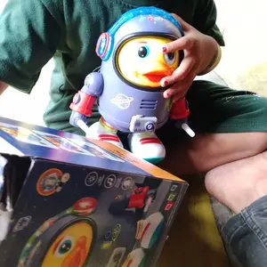 Mainan Anak Bebek Angkasa Joget Lampu Musik