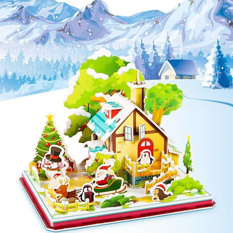 DEAL GIÁ HỦY DIỆT SIZE LỚN Mô hình Noel Giáng Sinh săn Deal - Đồ chơi Lắp ráp mô hình 3D bìa xốp Tháo Lắp Bộ Lắp Ráp Toy