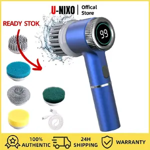 U-NIXO Sikat Elektrik Wireless Sikat Dapur Sikat Kamar Sikat Wastafel Sikat Toilet Sikat Kamar Mandi unixo