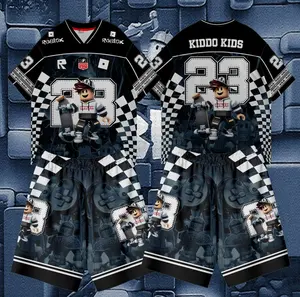 Kiddo Kids Set Jersey Anak ROBLOX Umur 3-10 Tahun Bahan Dryfit Milano Premium Desain Karakter Skateboard untuk Anak Aktif