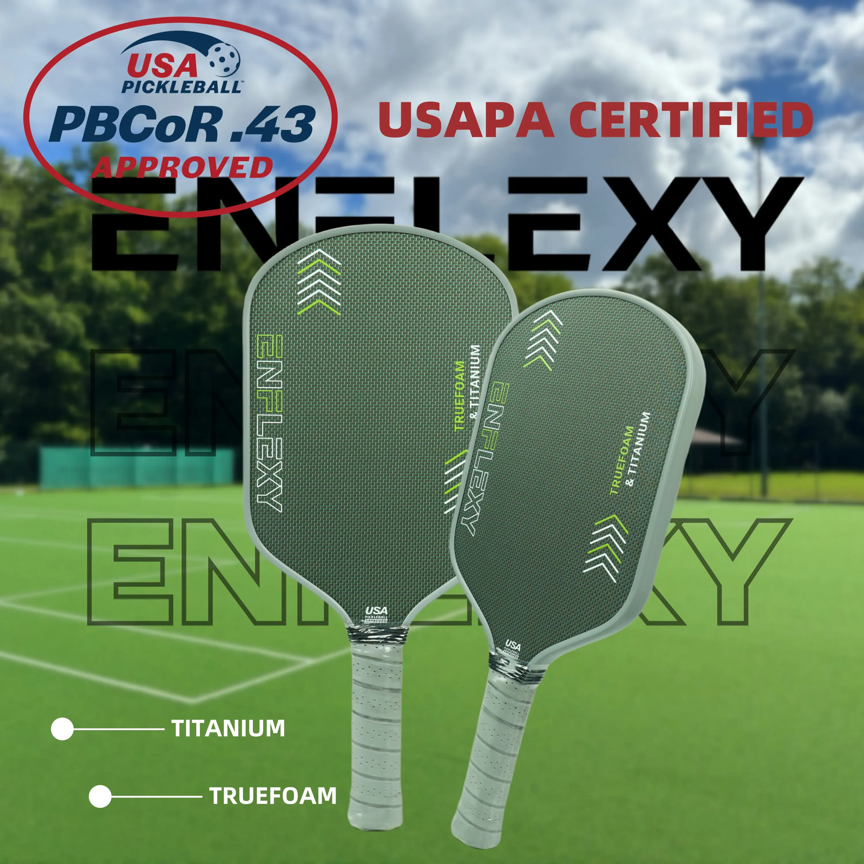 ENFLEXY MJOLNIR Boom core pickleball paddle with Toray T700 carbon ...