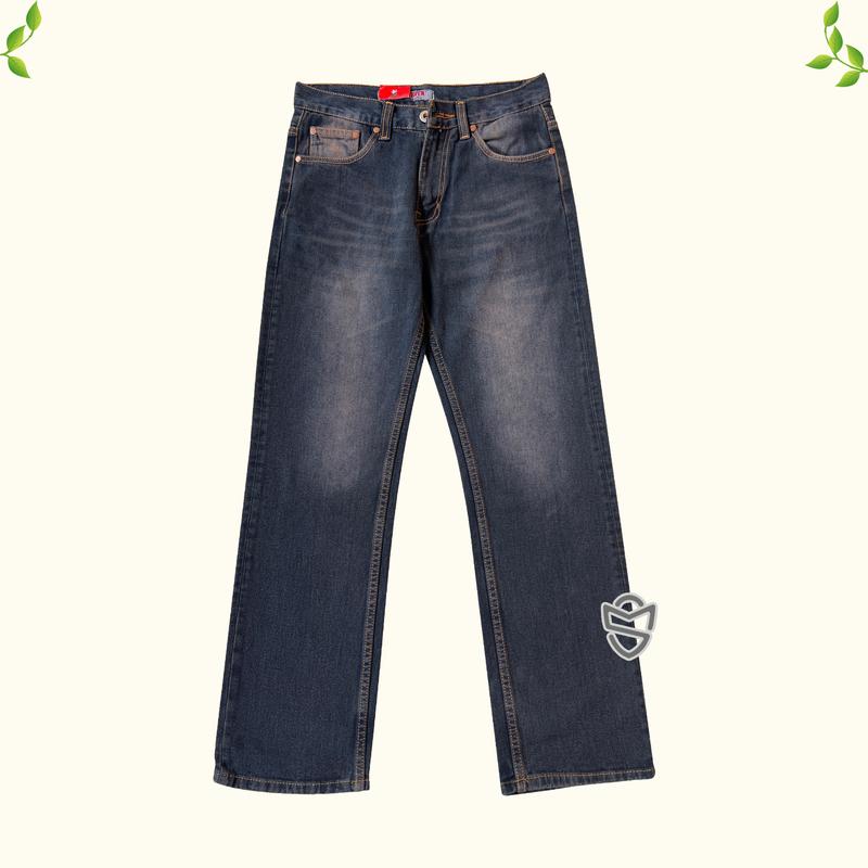 RAVEN Celana Baggy Pants Jeans Pria Gombrong Denim Loose Fit 1