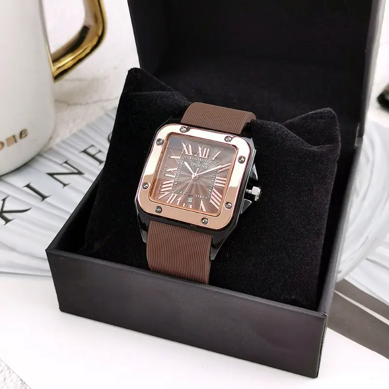 Women Watches Luxury Watches Quartz Watch Alloy Dial Silicone Strap Casual Bracelet Watch for Men Ladies Relojes Para Mujer