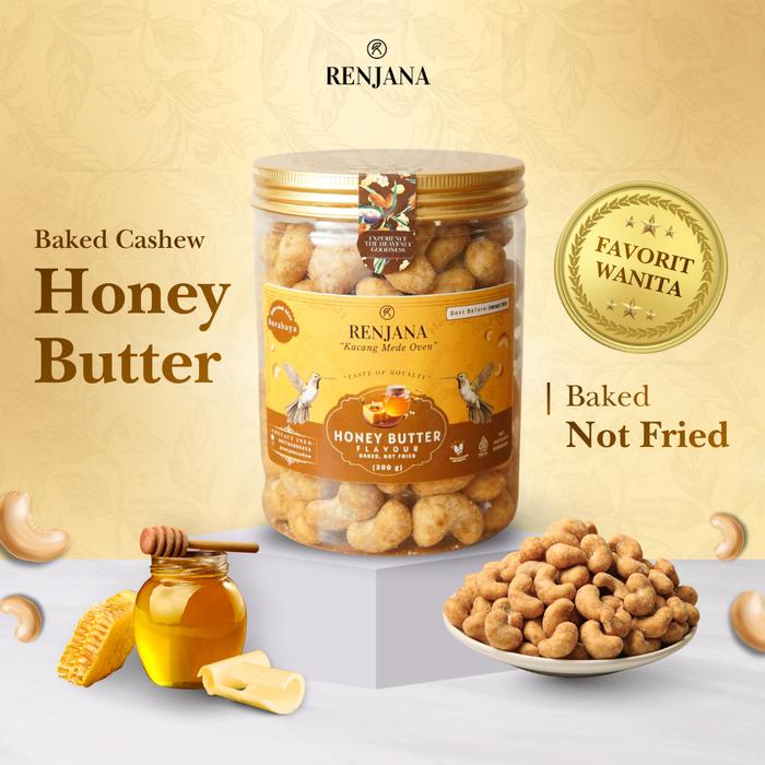 Gambar HONEY BUTTER - Kacang Mede / Mete / Mente Oven Panggang | RENJANA CASHEW 300gr dari Renjana Cashew Kota Surabaya Tokopedia