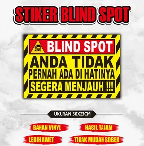 Stiker blind spot - stiker vinyl blind spot lucu