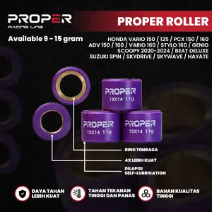 PROPER RACING LINE ROLLER 20X15 9 -15 GRAM VARIO 125 150 160 PCX CBU ADV GENIO BEAT DELUXE 2021 NEW SCOOPY H4