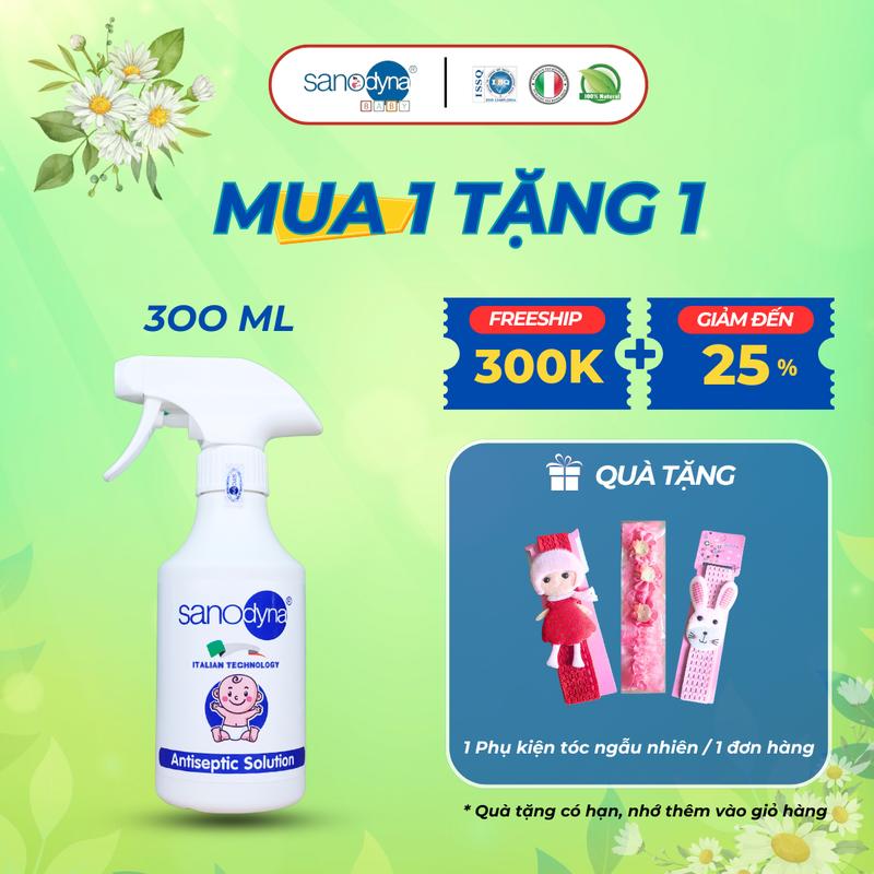 Xịt kháng khuẩn da Làm Sạch họng phòng vi khuẩn cho bé sơ sinh công nghệ Italy chai 300ml