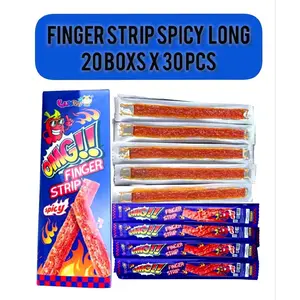 Omg Finger Spicy Long Latio 1 box isi 30pcs Pedas Camilan Snack Food Makanan Cemilan