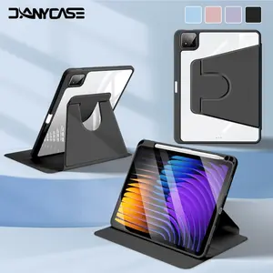 360° Rotation Tablet Case for MiPad 6/5 11 inch for Xiaomi Pad 6/5 11'' for Xiaomi Pad 7 / 7 Pro 11.2 inch   Smart Sleep TPU Protective Cover with Stand and Pen Slot Cover Casing Penutup