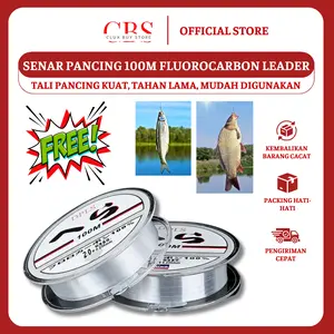 [Free Gift] Senar Pancing 100m Fluorocarbon Leader / Tali Pancing Kuat, Tahan Lama, Mudah Digunakan