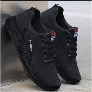 Sepatu Pria Sneakers Pria Sepatu Olahraga Sepatu Sekolah Hitam Pria Sepatu Cowok Keren Lingkar
