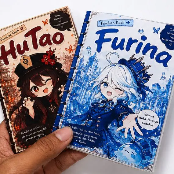 Minibook tema genshin impact premium