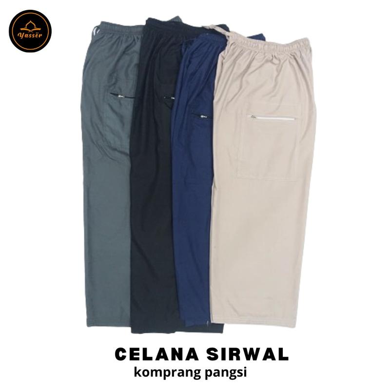 Celana Sirwal Komprang Pangsi Celana Muslim Haji dan Umroh  Pria Dewasa 5