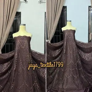 kain Tile Payet / Bahan kebaya / Full payet mewah / tile spangel / harga per 0,5m