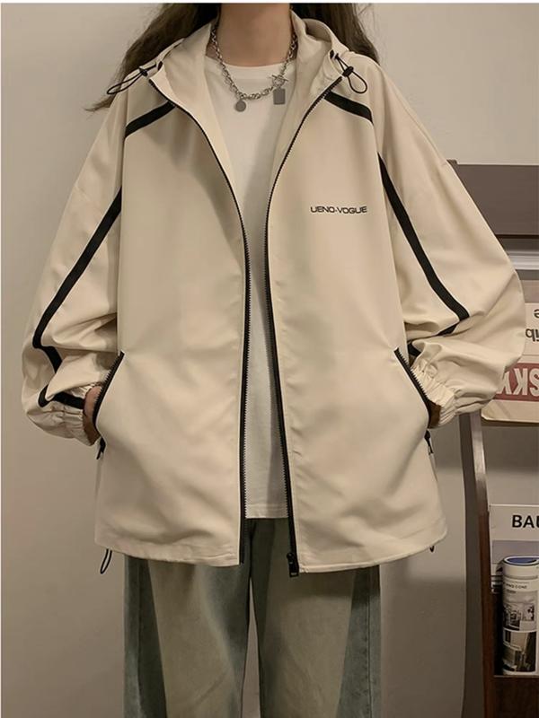 áo khoác gió áo dù 2 lớp viền tay UENO VOUGUE chống nước chống bụi Top Jacket Women áo khoác