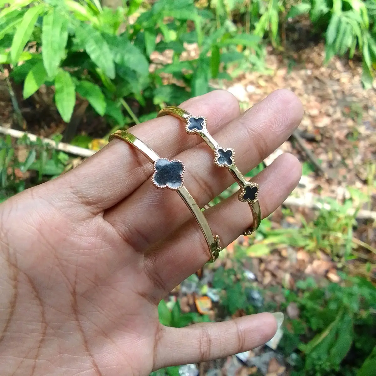 Gelang Motif bunga clover asli swasa