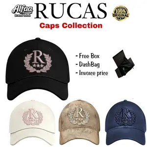 100% ORI RUCAS Topi Crown | Denim | Cap leather Marble Beige | Blue | Black