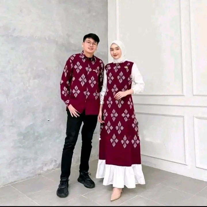 NADEEA BAJU SARIMBIT TENUN BAJU COUPLE BAJU LEBARAN 0