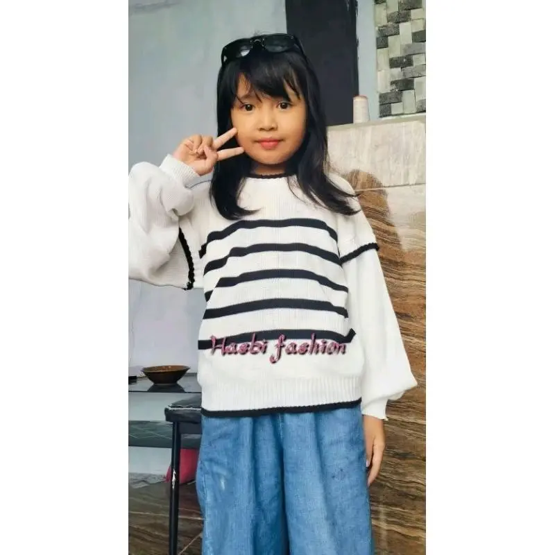 ATASAN RAJUT ANAK Nadira kids atasan anak model terbaru model salur tangan balon