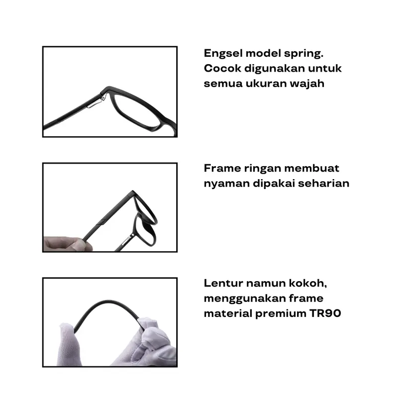 Aegis Kacamata Anti Radiasi Pria Kacamata Gaming Eyewear Blue Frame Lensa Glasses 4
