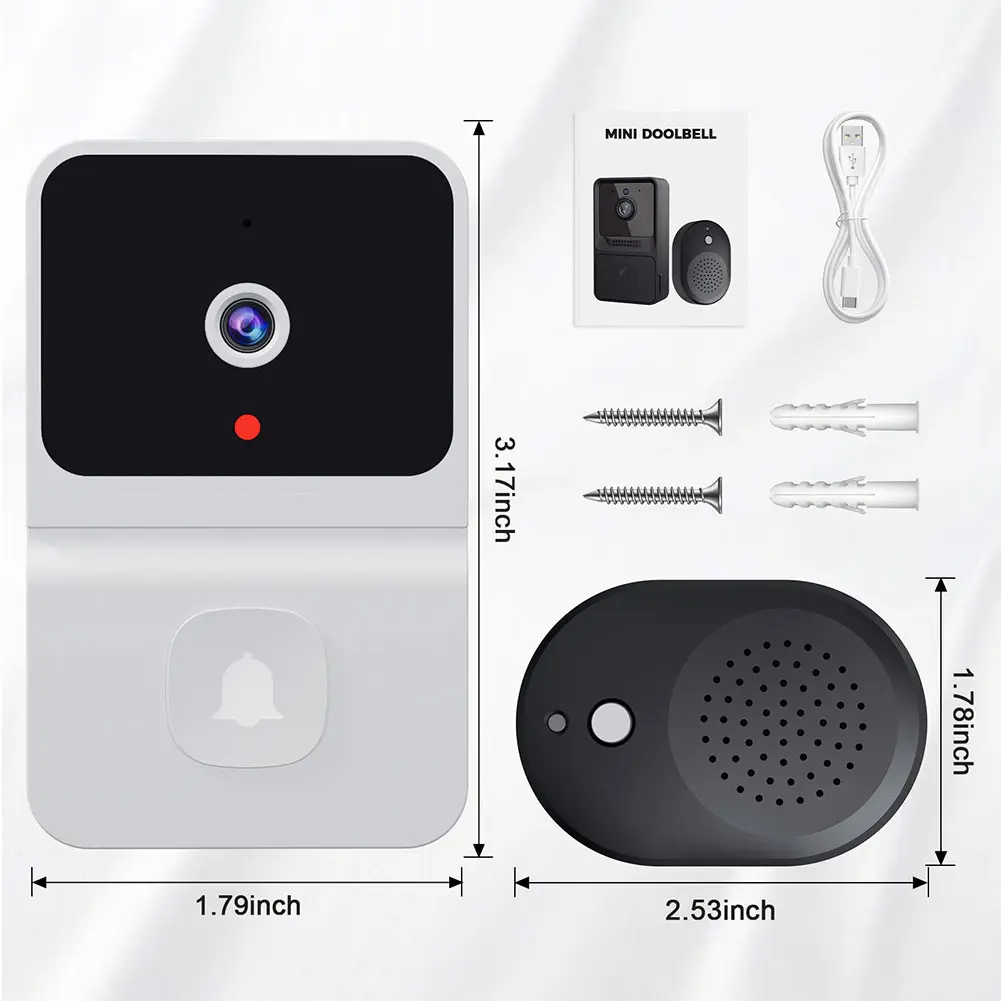 Home Security Doorbell Easy Installation Enhanced Security Night Vision Camera