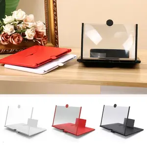 Kaca Pembesar Layar HP 3D F3 HP Holder Smartphone Magnification Reduce Eye Fatigue High Quality Material Anti Slip Ringan Mudah Dibawa