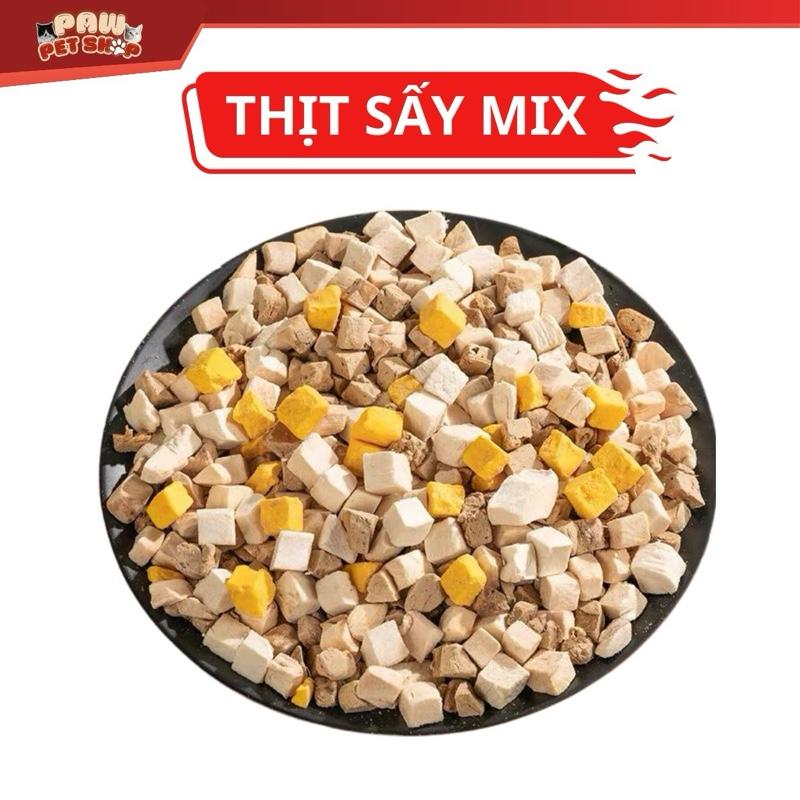   Mix 3 Vị  Thịt sấy dinh dưỡng mix vị dành cho mèo & chó pet food 