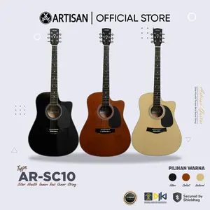 ARTISAN Gitar Akustik Tanam Besi AR - SC10 Senar String Guitar