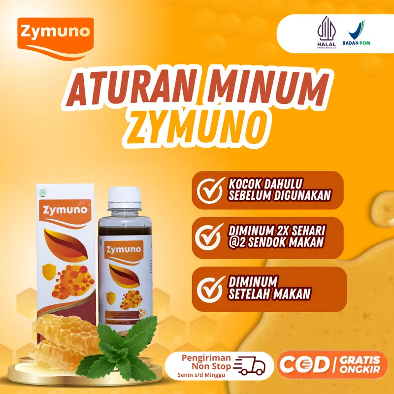 Madu Zymuno Asli - Program Garis Dua Suami Istri Cepat Hamil - 1 Botol @200ml Solusi Herbal Tips Ikhtiar Terapi Kesuburan Alami Original Telur - [Halal dan BPOM, murah] 3