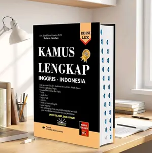 Kamus Lengkap Inggris Indonesia Indonesia Inggris HART COVER Kertas HVS Edisi Lux Terbaru untuk SD SMP SMA & Umum buku lancar skripsi