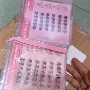 39k/3kotak (WAJIB CO 3 JANGAN 1) [Glue Free]  Mr Sanyes Bulu Mata Dipasang Lembut Banyak Varian Bestseller Waterproof Bulumata Eye Eyelash 10 Pasang Bentuk Pendek Natural Melekat Sempurna Praktis Reusable Anti Luntur