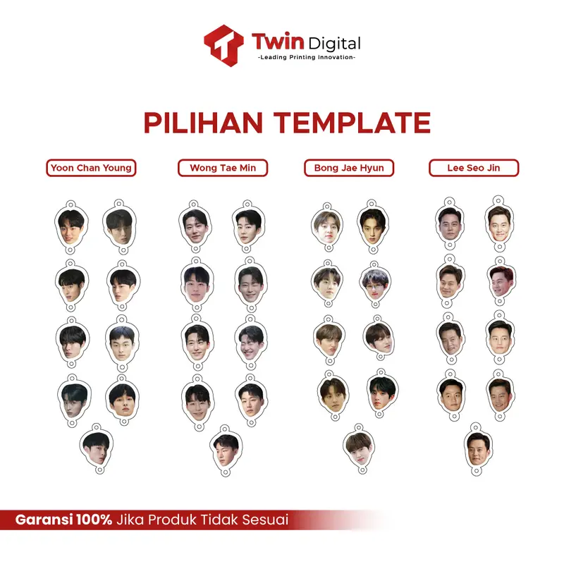 Custom Foto Phone Strap / Gantungan Tali HP - Phone Charm Akrilik Drama Korea 6