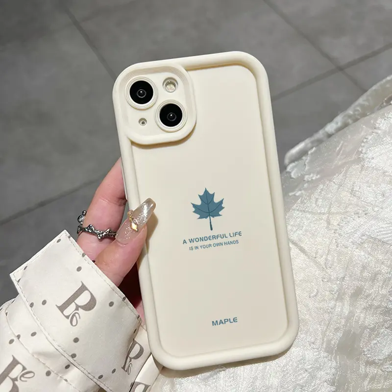 Casing Hp Untuk Infinix Smart 6 Infinix Smart 6 Plus Case HP pola daun maple Cesing Casing sederhana Kesing Silikon lunak Kasing baru Softcase 8