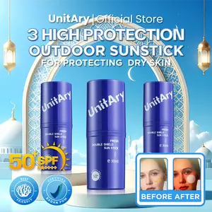UNITARY Global Fresh Double Shield Sunscreen Stick SPF 50+ PA++++ Waterproof/Untuk Semua Jenis Kulit/Tekstur Ringan/ Sunblock Pelindung dari Sinar Matahari/UV Shield Light Matte/UVA UVB protection/sunscreen BPOM Wajah