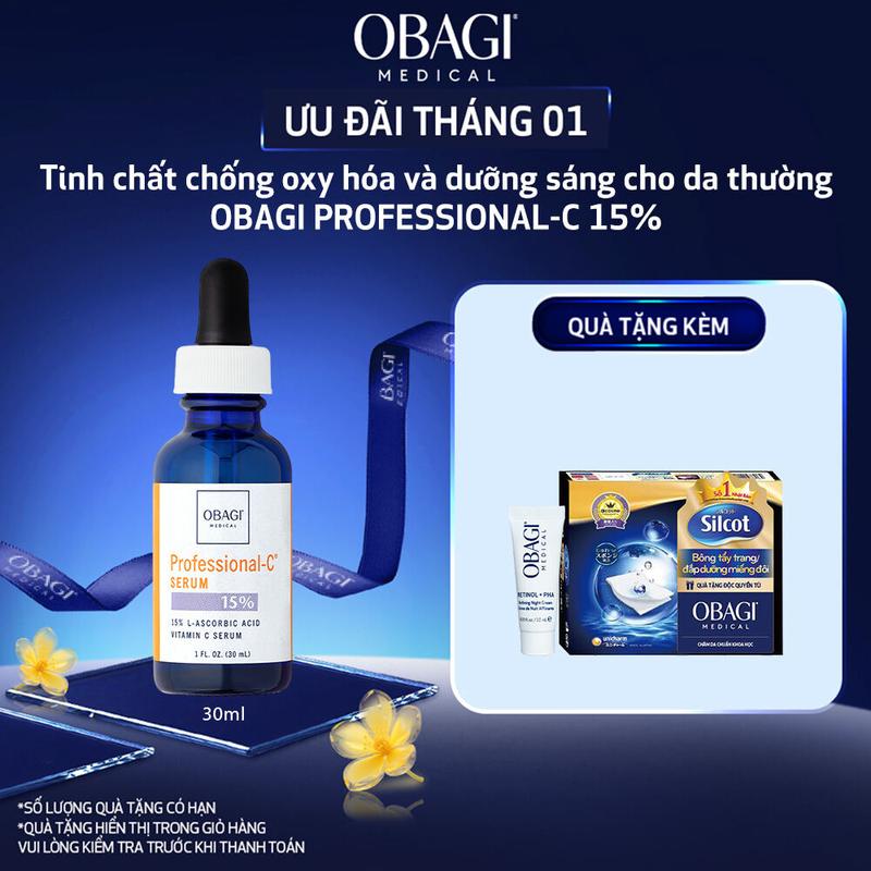 Serum chứa vitamin C OBAGI Professional-C 15% 30ml Dưỡng Ẩm Da l Cấp Ẩm Skincare Women Nữ