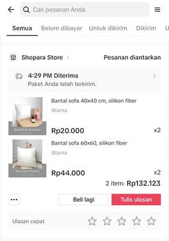 Product Review of Bantal sofa 60x60, silikon fiber from L**z 1