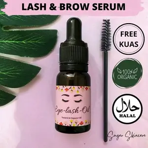 inOilash Serum Penumbuh Bulu Mata Natural & Organic Halal Free Kuas