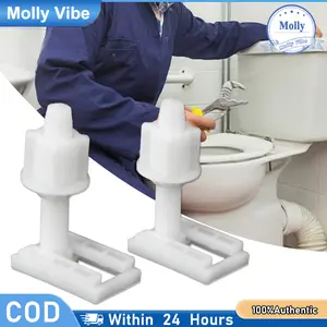 Paket Sekrup Toilet 39mm Anti Bocor Untuk Tutup Toilet Turun Lambat Aksesori Pengikat Tutup Toilet