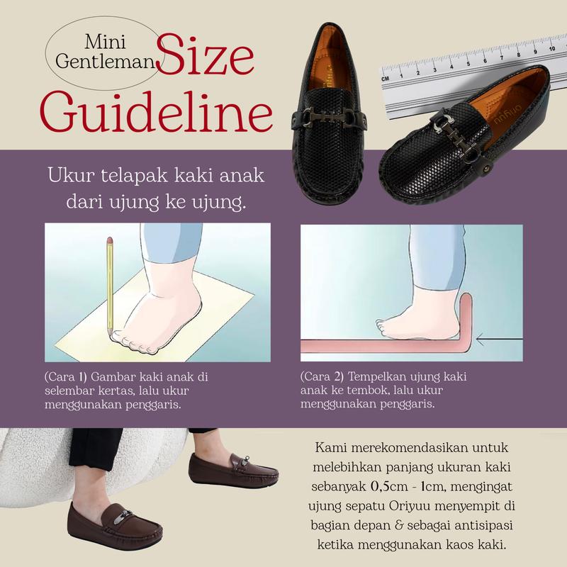 Product Introduction of Mini Gentleman - Croc Hazel - Oriyuu Kids - Sepatu Pantofel Anak Laki Formal Pesta Slip On Kulit 0