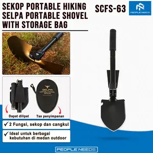 Sekop Portable Hiking Selpa Portable Shovel SCFS-63 With Storage Bag