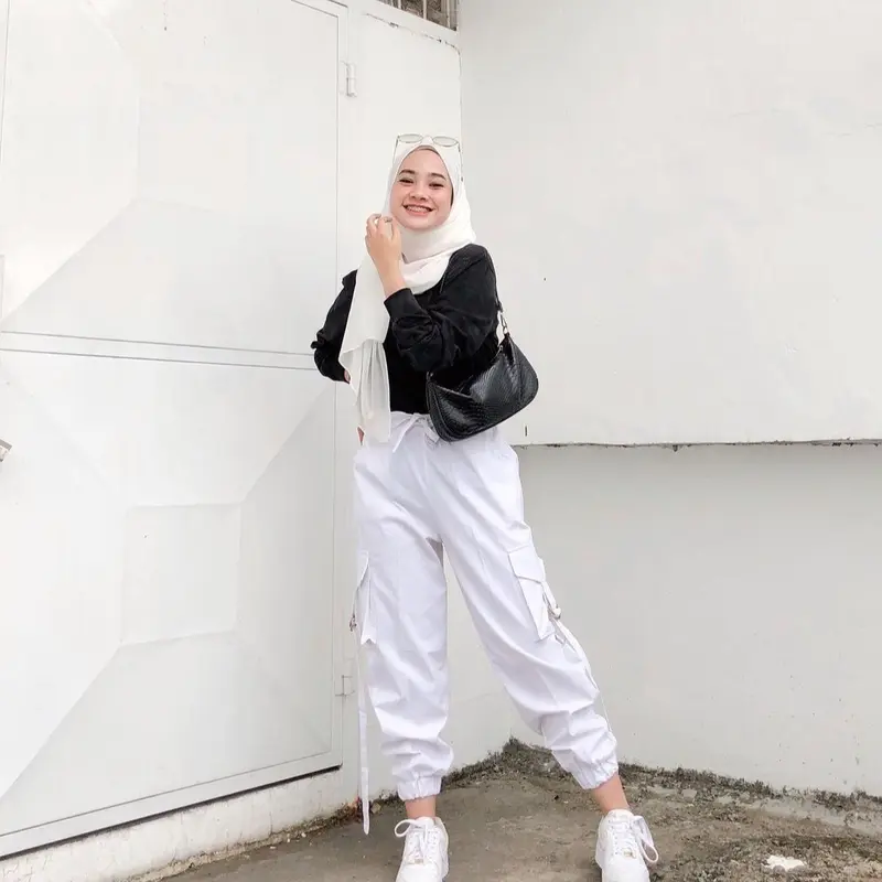 CARGO JOGGER WANITA JUMBO POLOS DRILL/ MELAR Celana Pants Kaual Karet JnR 2