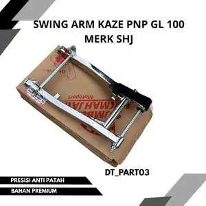 swing arm arem lengan ayun arem kaze chrome   full set tebal pnp gl 100 asli merk shj sumber hikmah jaya