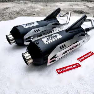 KNALPOT STANDAR RACING VIN PROJECT untuk Beat Karbu, Beat Fi, Beat Deluxe, Vario 125 old,Mio sporty Mio soul GT