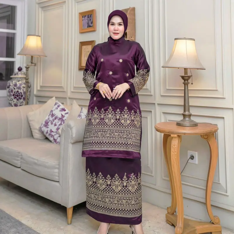 SET ROK KURUNG BORDIR KURUNG PESTA SERAGAMAN PESTA