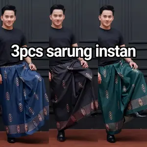 3pcs Sarung instan dewasa motif sarang tawon praktis Nyaman sarung batik motif sarwon
