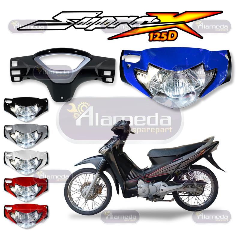 Batok Totok Depan Belakang Supra X 125 Lama 2005-2007 Warna Lengkap Hitam Merah Maroon Biru Silver 0
