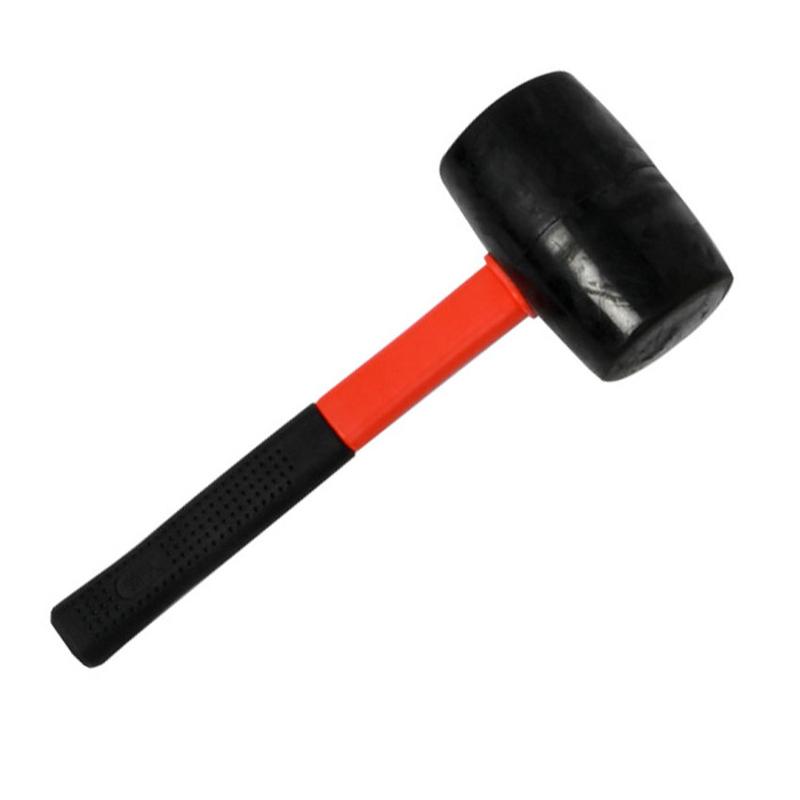 Product Introduction of Hi-Spec Heavy Duty Mallet Rubber Hammer 8/12/16/24oz Professional Floor Ceramic Tile Installation Fiberglass Hammer Hand Tools 2